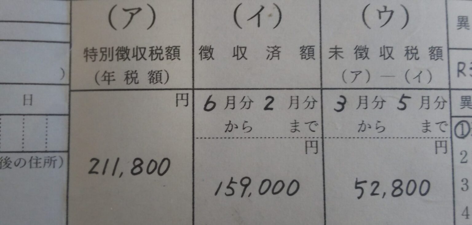 3月に退職すると最後の給料から住民税が3か月分引かれる【注意が必要】 無職予定者のゆるい生活